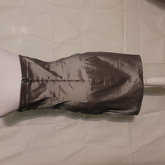 RUBY rox silver strapless dress size 9 - Picture 6 of 7